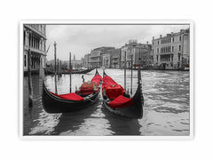venice Gondolas  Canvas Art Print