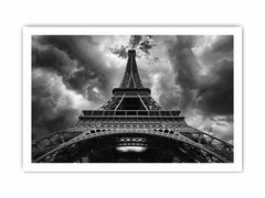 Eiffel Tower  photograhy black white Canvas Art Print