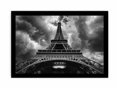 Eiffel Tower  photograhy black white Canvas Art Print