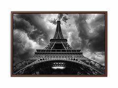Eiffel Tower  photograhy black white Canvas Art Print