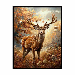 Deer Animal  Canvas Painting  Print