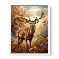 Deer Animal  Canvas Painting  Print