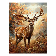 Deer Animal  Canvas Painting  Print