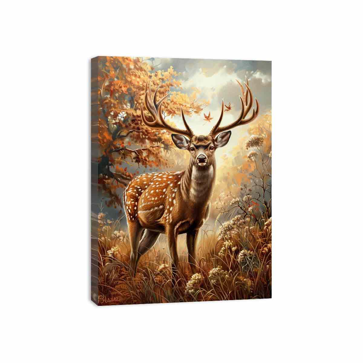 Deer Animal  Canvas Painting  Print