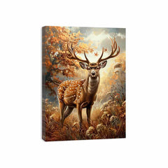 Deer Animal  Canvas Painting  Print