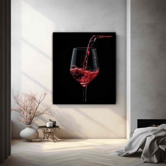 Wine Galss Canvas Art Print