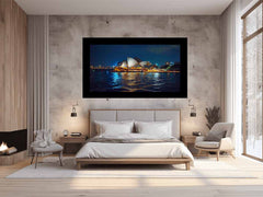 Opera House in Night Canvas Art Print