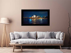 Opera House in Night Canvas Art Print