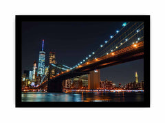 Brooklyn Bridget Night Canvas Art Print
