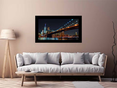 Brooklyn Bridget Night Canvas Art Print
