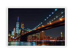 Brooklyn Bridget Night Canvas Art Print