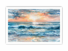 Sunrise Seascape Canvas Art Print