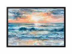 Sunrise Seascape Canvas Art Print