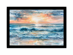 Sunrise Seascape Canvas Art Print