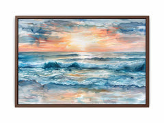 Sunrise Seascape Canvas Art Print