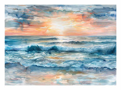 Sunrise Seascape Canvas Art Print