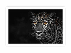 Leopard in Dark Canvas Art Print