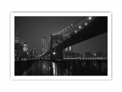 Brooklyn Bridge at Night  Canvas Art Print