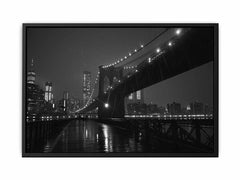 Brooklyn Bridge at Night  Canvas Art Print