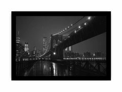 Brooklyn Bridge at Night  Canvas Art Print