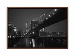 Brooklyn Bridge at Night  Canvas Art Print