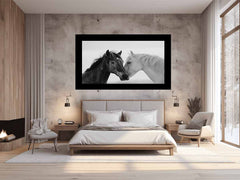 Horses CommuniCate  Canvas Art Print