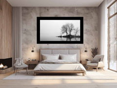 Misty Lake Canvas Art Print