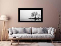 Misty Lake Canvas Art Print