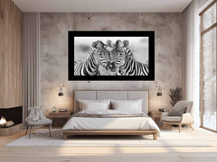 Two Zebras Canvas Art Print
