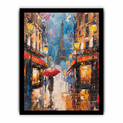 Paris Street Walk  Canvas Art Print