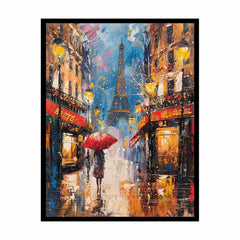 Paris Street Walk  Canvas Art Print