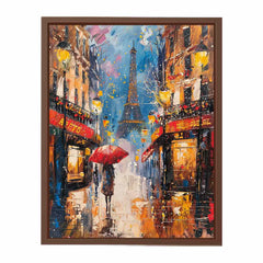 Paris Street Walk  Canvas Art Print