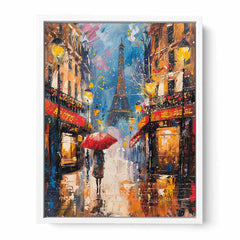 Paris Street Walk  Canvas Art Print