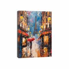 Paris Street Walk  Canvas Art Print