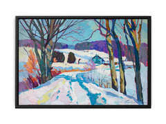 Snow Landscape Canvas Art Print