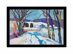 Snow Landscape Canvas Art Print