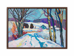 Snow Landscape Canvas Art Print