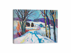 Snow Landscape Canvas Art Print