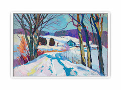 Snow Landscape Canvas Art Print