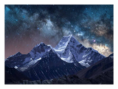 Starry Sky galaxy  Canvas Art Print