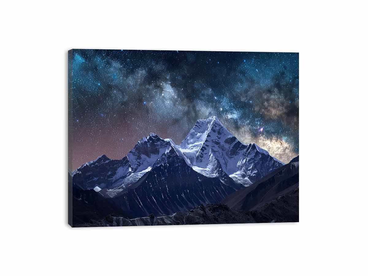 Starry Sky galaxy  Canvas Art Print