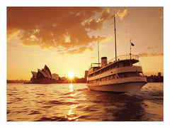 Sydney Retro Canvas Art Print