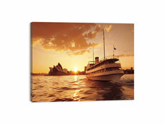 Sydney Retro Canvas Art Print