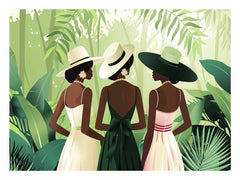 Chic Women  Canvas Art Print