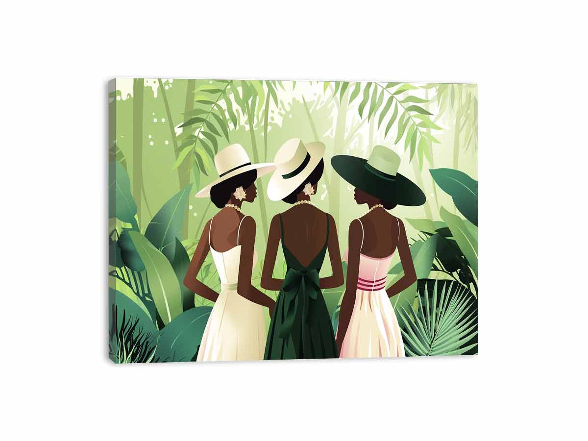 Chic Women  Canvas Art Print