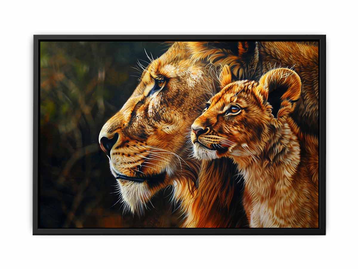 Tiger Cute Baby Canvas Art Print