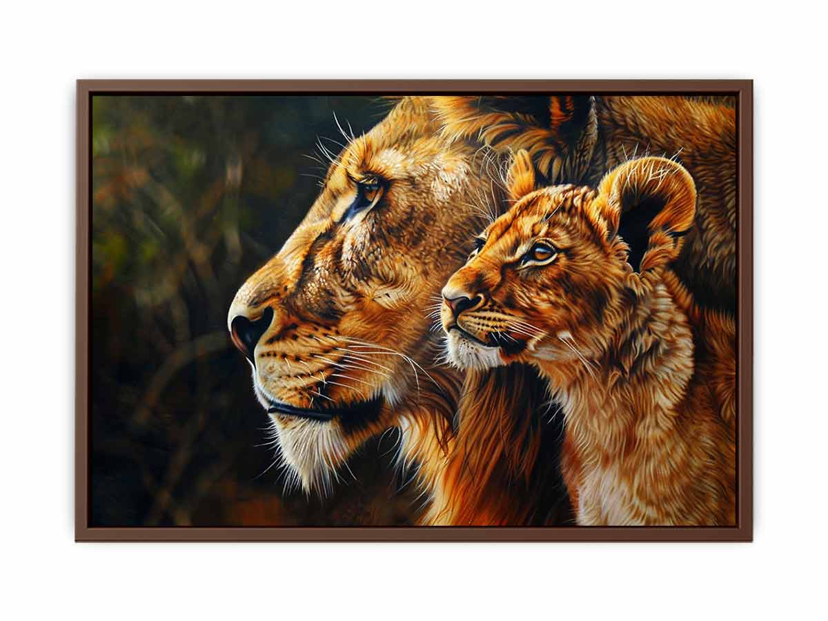 Tiger Cute Baby Canvas Art Print