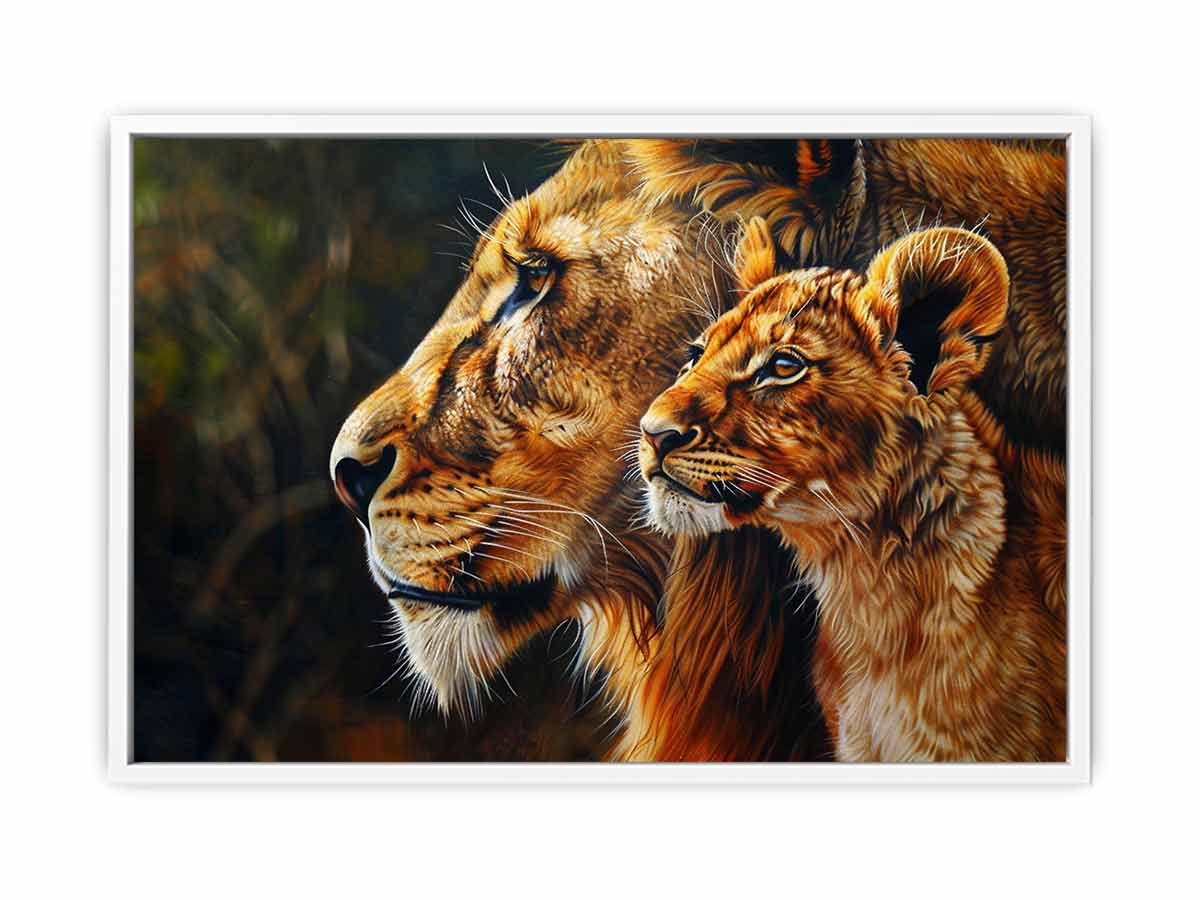 Tiger Cute Baby Canvas Art Print