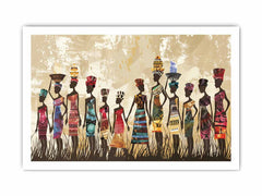 African tribe  Canvas Art Print