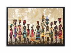 African tribe  Canvas Art Print